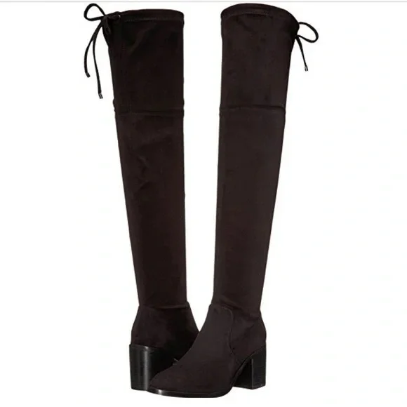 Steve Madden Black Over-the-Knee Boots - Picture 1 of 4